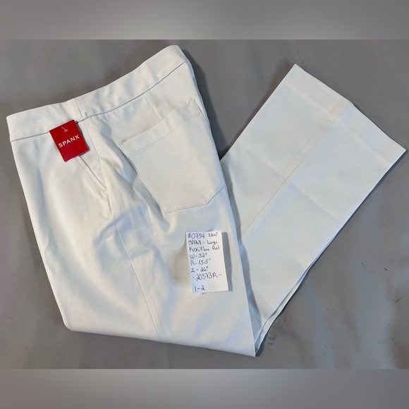 New SPANX Silver Linings Kick Flare Pull-on Pants size Large in Classic White - Picture 14 of 15